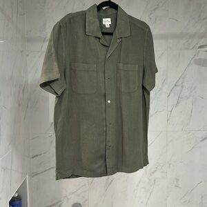 J crew linen button up sz M